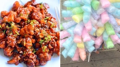 Gobi Manchurian and cotton candy ban: The pervasive use of synthetic colouring agents in processed foods has spurred investigations into potential risks and regulatory interventions. (Pinterest) Gobi Manchurian and cotton candy ban: The pervasive use of synthetic colouring agents in processed foods has spurred investigations into potential risks and regulatory interventions. (Pinterest)