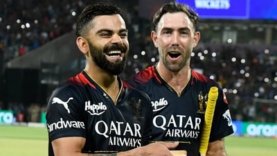 Virat Kohli and Glenn Maxwell during IPL 2023 (IPL)