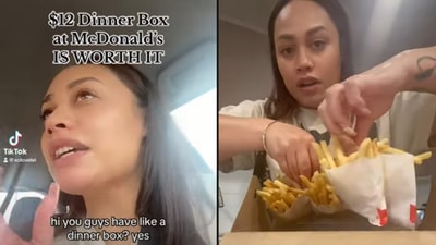TikTok user shared a secret $12 McDonald's Dinner Box (TikTok/@xolovelei) TikTok user shared a secret $12 McDonald's Dinner Box (TikTok/@xolovelei)