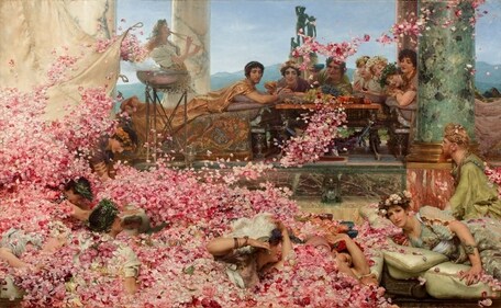 The Roses of Heliogabalus by Lawrence Alma-Tadema (Superb magazine, The Désirs & Volupté exhibition at the Musée Jacquemart-André/ Wikimedia Commons)