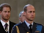 Prince Harry Memoir Spare Leaked: Britain's William, Prince of Wales, and Prince Harry are seen. 