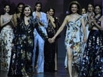 Madhuri Dixit walks the ramp for Rana Gill