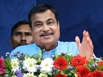 Union Minister Nitin Gadkari during a felicitation program in Nagpur.(ANI)