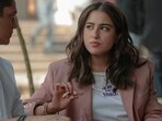 Sara Ali Khan in a still from Murder Mubarak. Sara Ali Khan in a still from Murder Mubarak.