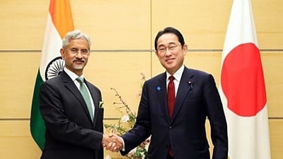 Tokyo, Mar 8 (ANI): External Affairs Minister S Jaishankar meets with Japanese Prime Minister Fumio Kishida, in Tokyo on Friday. (ANI Photo) (Dr. S. Jaishankar-X)