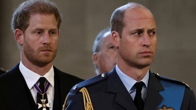 Prince Harry Memoir Spare Leaked: Britain's William, Prince of Wales, and Prince Harry are seen. (Reuters)