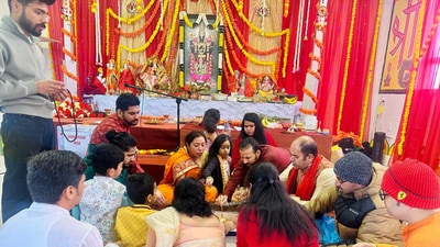 Devotees at the opening of the first Hindu temple in Prince Edward Island, Canada. (Credit: Hindu Society of PEI) Devotees at the opening of the first Hindu temple in Prince Edward Island, Canada. (Credit: Hindu Society of PEI)
