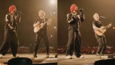 Diljit Dosanjh and Ed Sheeran performed in Mumbai. Diljit Dosanjh and Ed Sheeran performed in Mumbai.