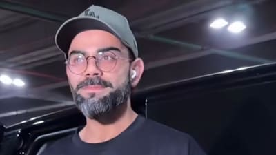 Virat Kohli returns to India. (Photo Courtesy: @RcbianOfficial) Virat Kohli returns to India. (Photo Courtesy: @RcbianOfficial)