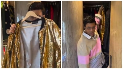 Farah Khan did not miss roasting Karan Johar for his 'dancer's clothes'. Farah Khan did not miss roasting Karan Johar for his 'dancer's clothes'.