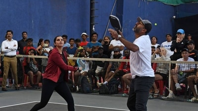 Sania Mirza and Rohan Bopanna try their hands at pickleball