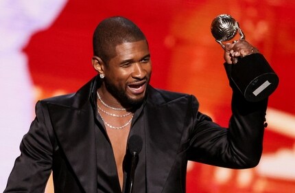 Usher accepts the President's Award, during the 55th NAACP Image Awards at Shrine Auditorium in Los Angeles, California, U.S., March 16, 2024. REUTERS/Mario Anzuoni (REUTERS)