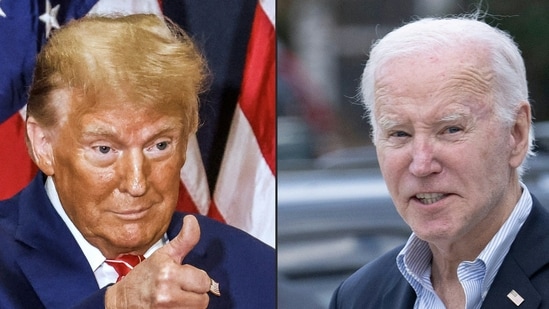 Donald Trump warned of a ‘bloodbath’ if he is not elected, Joe Biden slammed his ‘thirst for revenge’ (Photo by TANNEN MAURY and Brendan Smialowski / AFP)(AFP)
