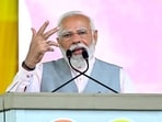 Prime Minister Narendra Modi addressing during a public meeting in Palnadu on Sunday. 
