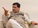 BJP leader Ashok Chavan as seen during an interview with HT.