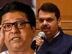 Maharashtra Navnirman Sena chief Raj Thackeray (left) and Maharashtra deputy chief minister Devendra Fadnavis Maharashtra Navnirman Sena chief Raj Thackeray (left) and Maharashtra deputy chief minister Devendra Fadnavis