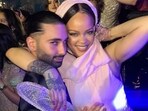 Orry and Rihanna posed for photos at Anant Ambani, Radhika Merchant’s pre-wedding gala in Jamnagar. Orry and Rihanna posed for photos at Anant Ambani, Radhika Merchant’s pre-wedding gala in Jamnagar.