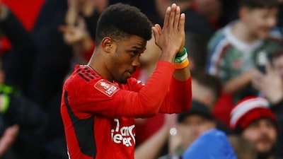 Amad Diallo scored a late-winner for Manchester United. Amad Diallo scored a late-winner for Manchester United.