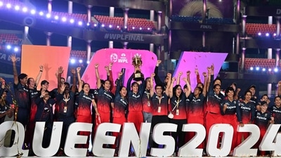RCB celebrate after winning the WPL 2024 final. (AFP) RCB celebrate after winning the WPL 2024 final. (AFP)