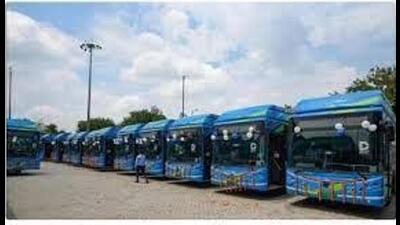 Chandigarh transport director Pradhuman Singh said, “The electric buses have so far covered a distance of 1.01 crore km on intra-city routes, saving 20.38 lakh litre of diesel and preventing 5,380.42 tonne carbon emission.” (HT File) Chandigarh transport director Pradhuman Singh said, “The electric buses have so far covered a distance of 1.01 crore km on intra-city routes, saving 20.38 lakh litre of diesel and preventing 5,380.42 tonne carbon emission.” (HT File)