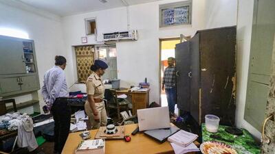 Gujarat Police have now arrested five people – they picked up two people on Sunday – after Saturday evening’s attack (PTI) Gujarat Police have now arrested five people – they picked up two people on Sunday – after Saturday evening’s attack (PTI)