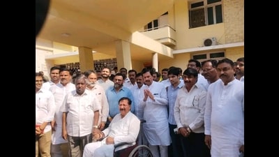 In the 2014 Lok Sabha election, former Deputy Chief Minister of Maharashtra Vijaysinh Mohite Patil was elected from the Madha constituency. (HT PHOTO) In the 2014 Lok Sabha election, former Deputy Chief Minister of Maharashtra Vijaysinh Mohite Patil was elected from the Madha constituency. (HT PHOTO)