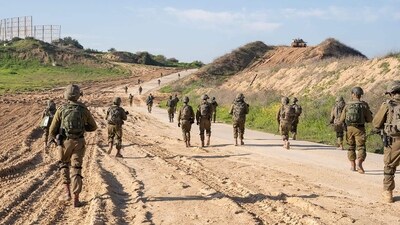 This handout picture released by the Israeli army shows troops on the ground in the Gaza Strip, amid ongoing battles between Israel and the Palestinian militant group Hamas. (AFP) This handout picture released by the Israeli army shows troops on the ground in the Gaza Strip, amid ongoing battles between Israel and the Palestinian militant group Hamas. (AFP)