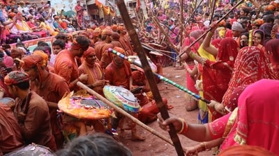 Lathmar Holi of Barsana is observed with much pomp every year. (HT_PRINT) Lathmar Holi of Barsana is observed with much pomp every year. (HT_PRINT)