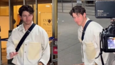 Nick Jonas spotted at the Mumbai airport. Nick Jonas spotted at the Mumbai airport.