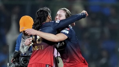 Ellyse Perry and Smriti Mandhana celebrate RCB's title triumph. Ellyse Perry and Smriti Mandhana celebrate RCB's title triumph.
