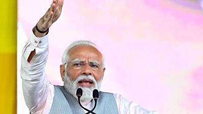 Prime Minister Narendra Modi addresses during a public meeting in Palnadu on Sunday. (ANI) Prime Minister Narendra Modi addresses during a public meeting in Palnadu on Sunday. (ANI)