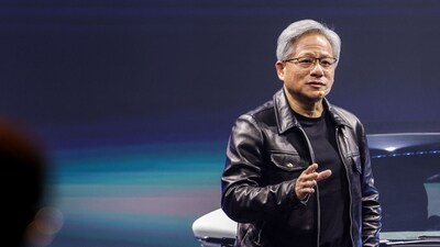 Jensen Huang, co-founder and chief executive officer of Nvidia Corp., speaks during the Hon Hai Tech Day in Taipei. (AFP) Jensen Huang, co-founder and chief executive officer of Nvidia Corp., speaks during the Hon Hai Tech Day in Taipei. (AFP)