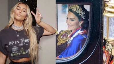 American model Kim Kardashian is facing internet backlash for allegedly spreading rumors about the Princess of Wales amid mounting 'missing' theories (Pic- Kim Kardashian IG, AP)