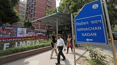 The Election Commission of India made data received from political parties on electoral bonds public on Sunday. (REUTERS)