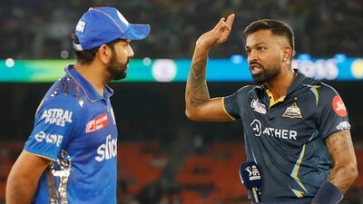 Rohit Sharma dismissed the idea of any awkwardness between him and Rohit Sharma when they play for Mumbai Indians in IPL 2024. (BCCI) Rohit Sharma dismissed the idea of any awkwardness between him and Rohit Sharma when they play for Mumbai Indians in IPL 2024. (BCCI)