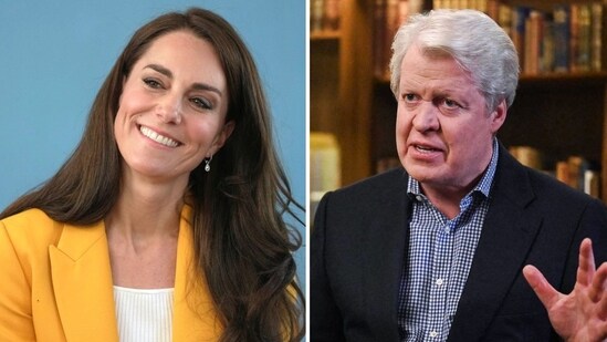 Princess Diana’s brother, Charles Spencer (R), has addressed concerns over Kate Middleton's (L) whereabouts (AP Photo/Kin Cheung, Pool, File, Photo by JEFF OVERS / BBC / AFP)