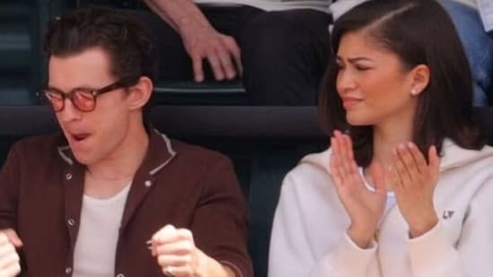 Zendaya and Tom Holland steal the show at Indian Wells Finals with Whitney Houston sing-along (Pic credit: Via X)