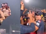 Virat Kohli during his video call with RCB team members after their WPL title win Virat Kohli during his video call with RCB team members after their WPL title win