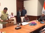 AAP leader Sanjay Singh takes oath as a member of Rajya Sabha on Tuesday. AAP leader Sanjay Singh takes oath as a member of Rajya Sabha on Tuesday.