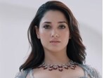 Tamannaah Bhatia flaunted her blue lehenga in a new video.
