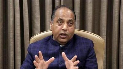 BJP leader and former Himachal CM Jai Ram Thakur accused the Congress government of violating the model code of conduct. (HT File)
