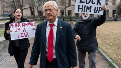 An appeals court Thursday, March 14, denied Navarro’s bid to stave off his jail sentence on contempt of Congress charges for refusing to cooperate with a congressional investigation into the Jan. 6, 2021, attack on the U.S. Capitol. Navarro has been ordered to report to a federal prison by March 19. (AP Photo/Jose Luis Magana, File) (AP) An appeals court Thursday, March 14, denied Navarro’s bid to stave off his jail sentence on contempt of Congress charges for refusing to cooperate with a congressional investigation into the Jan. 6, 2021, attack on the U.S. Capitol. Navarro has been ordered to report to a federal prison by March 19. (AP Photo/Jose Luis Magana, File) (AP)