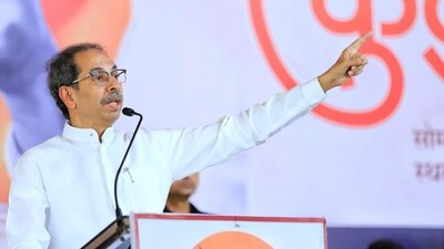 Shiv Sena (Udhhav Balasaheb Thackeray) Chief Uddhav Thackeray addresses a public meeting ahead of the Lok Sabha elections, at Vasmat in Hingoli on Monday. (ANI) Shiv Sena (Udhhav Balasaheb Thackeray) Chief Uddhav Thackeray addresses a public meeting ahead of the Lok Sabha elections, at Vasmat in Hingoli on Monday. (ANI)