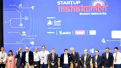 India’s G20 Sherpa Amitabh Kant with Secretary, DPIIT and Chairman, NICDC, Rajesh Kumar Singh and other dignitaries at the opening of the 3-day Startup Mahakumbh 2024 at Bharat Mandapam on March 18 (ANI FILE) India’s G20 Sherpa Amitabh Kant with Secretary, DPIIT and Chairman, NICDC, Rajesh Kumar Singh and other dignitaries at the opening of the 3-day Startup Mahakumbh 2024 at Bharat Mandapam on March 18 (ANI FILE)