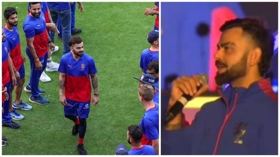 Virat Kohli lifted the mood with his unique message at the RCB UNBOX event. (PTI-RCB)