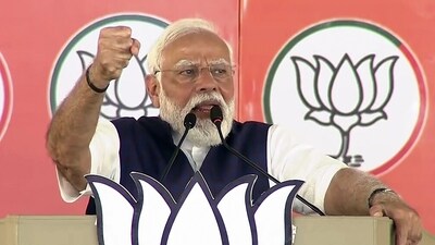 Prime Minister Narendra Modi addresses the crowd during a public meeting in Salem, Tamil Nadu on Tuesday. (ANI) Prime Minister Narendra Modi addresses the crowd during a public meeting in Salem, Tamil Nadu on Tuesday. (ANI)