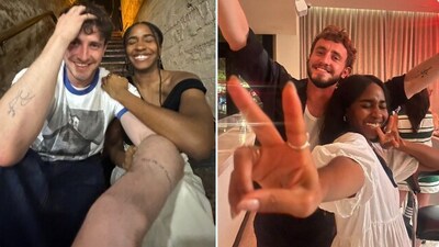Ayo Edebiri and Paul Mescal's selfie together (left) celebrating St Patrick's Day created buzz around their rumoured relationship. Ayo Edebiri and Paul Mescal's selfie together (left) celebrating St Patrick's Day created buzz around their rumoured relationship.