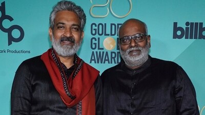 SS Rajamouli recalled how MM Keeravaani prepped for his Oscars 2023 speech for 3 weeks. (Photo by Allison Dinner/Invision/AP) (Invision) SS Rajamouli recalled how MM Keeravaani prepped for his Oscars 2023 speech for 3 weeks. (Photo by Allison Dinner/Invision/AP) (Invision)