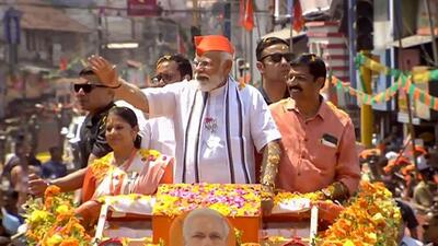 This is PM Modi’s second visit to the state in the past five days. (PTI photo) This is PM Modi’s second visit to the state in the past five days. (PTI photo)