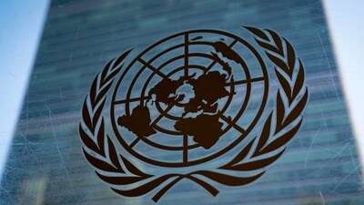 The symbol of the United Nations (AP)